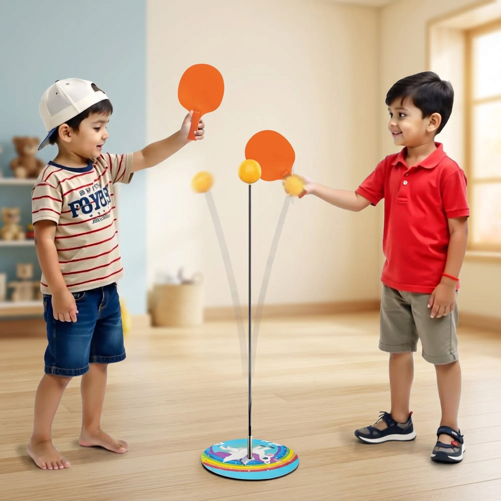 Attractive table tennis trainer lifestyle image