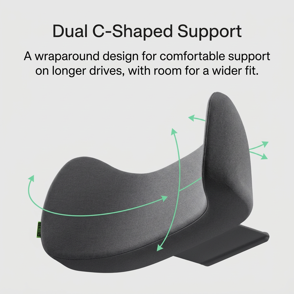 Cushion design with English text in square format