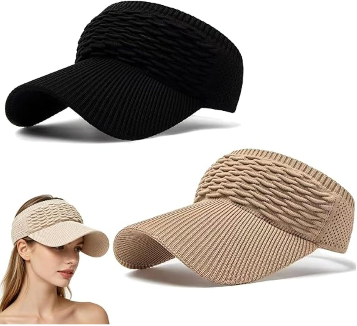 Women’s Ponytail Sun Visor Hat