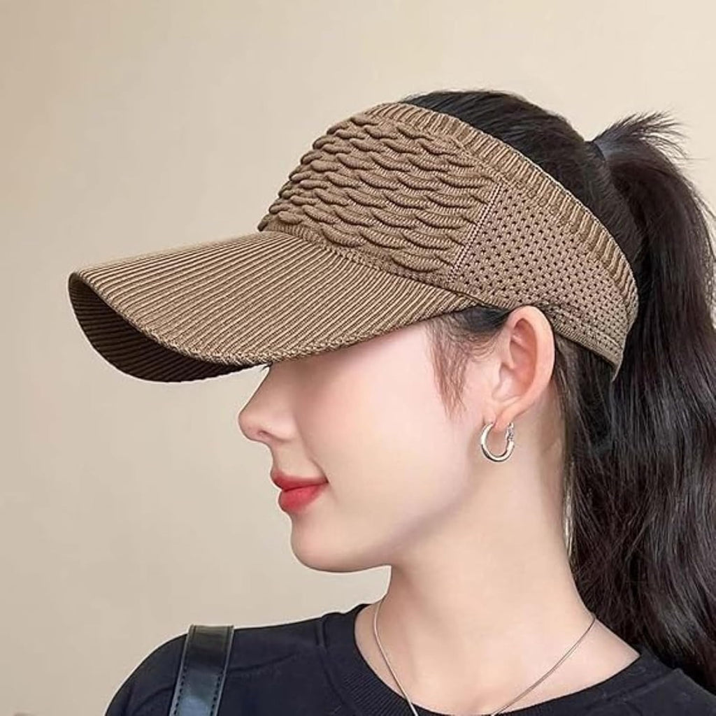 Women’s Ponytail Sun Visor Hat