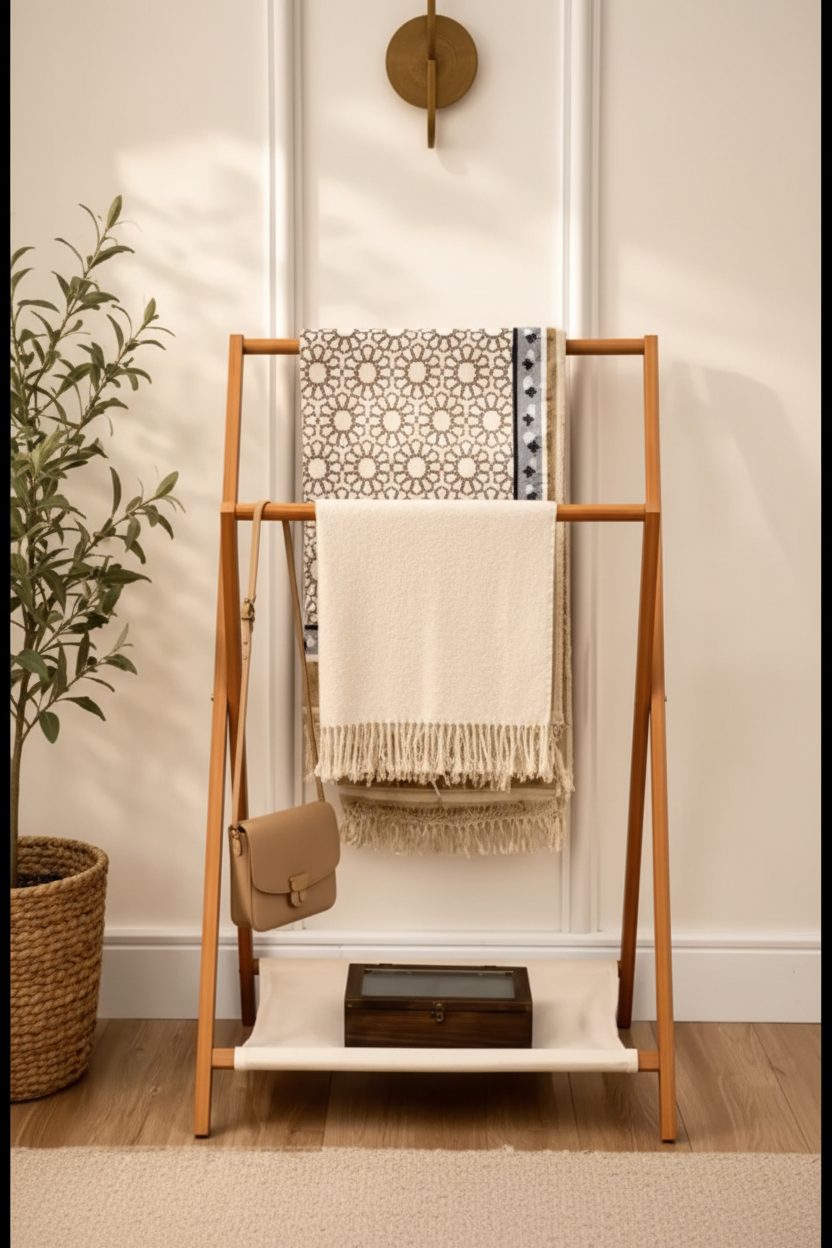 Multi-purpose Wooden Rack - Front View